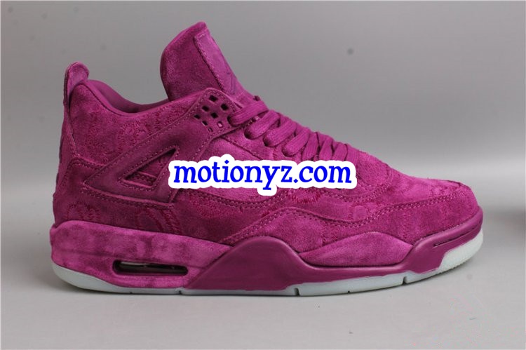 Authentic Air Jordan 4 Kaws Purple Drapes